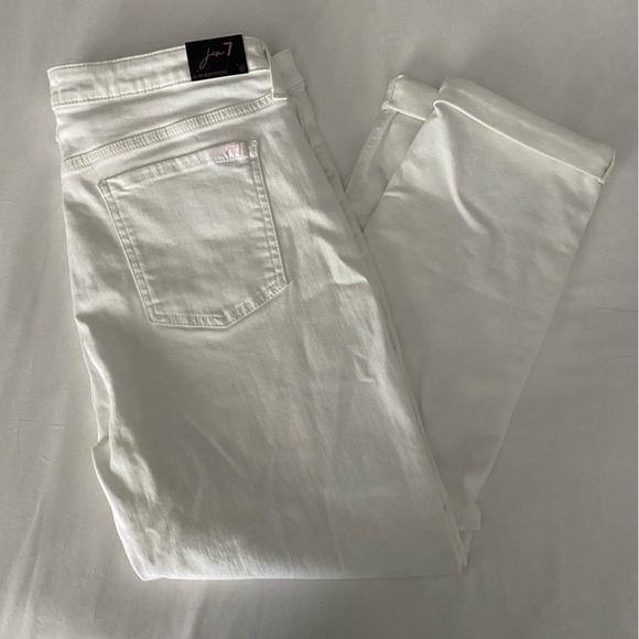 Women's White Jeans by Jen 7 size 16 - Picture 2 of 4